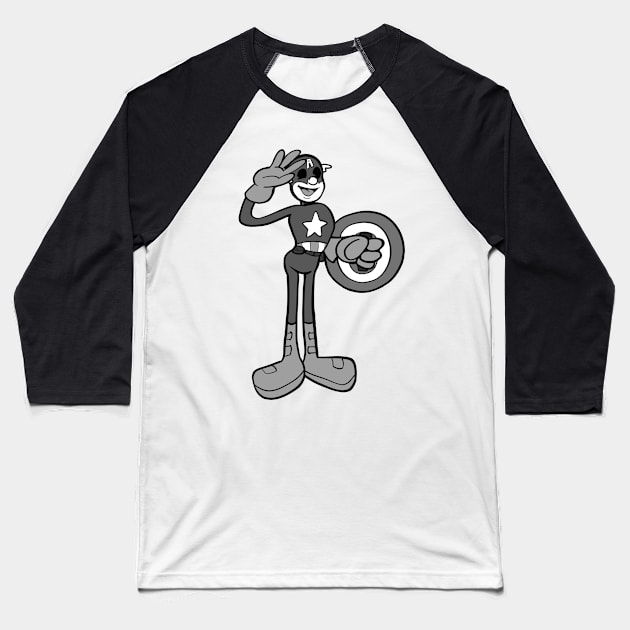 Steamboat Patriot Baseball T-Shirt by Phreephur